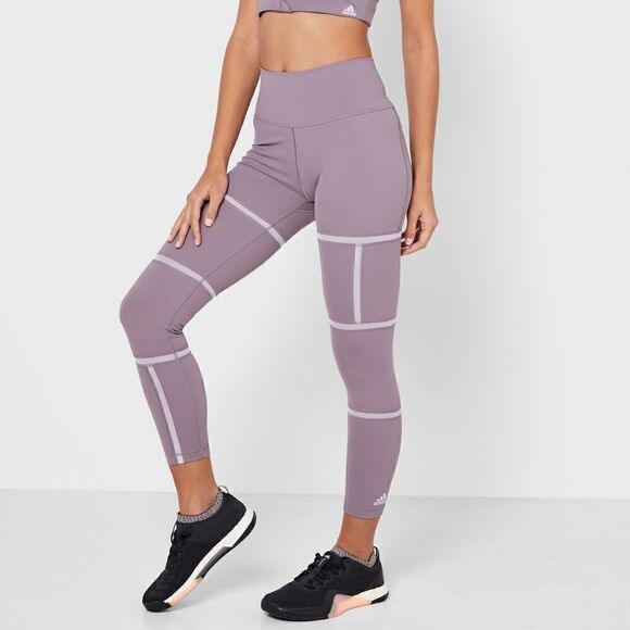 Adidas Believe This 2.0 Geo Mesh Leggings Tights L - Picture 1 of 7